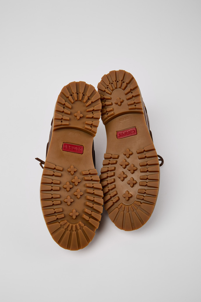 Camper Nautico - Mocasín de piel marrón para hombre.