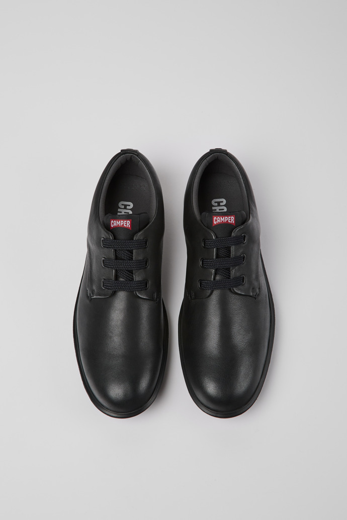 Camper Atom Work - Zapato negro de piel para hombre.