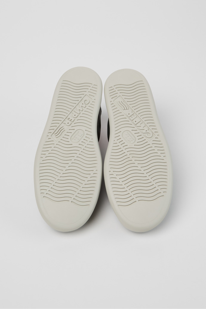 Camper Runner - Zapatillas verdes de piel y nobuk para mujer.