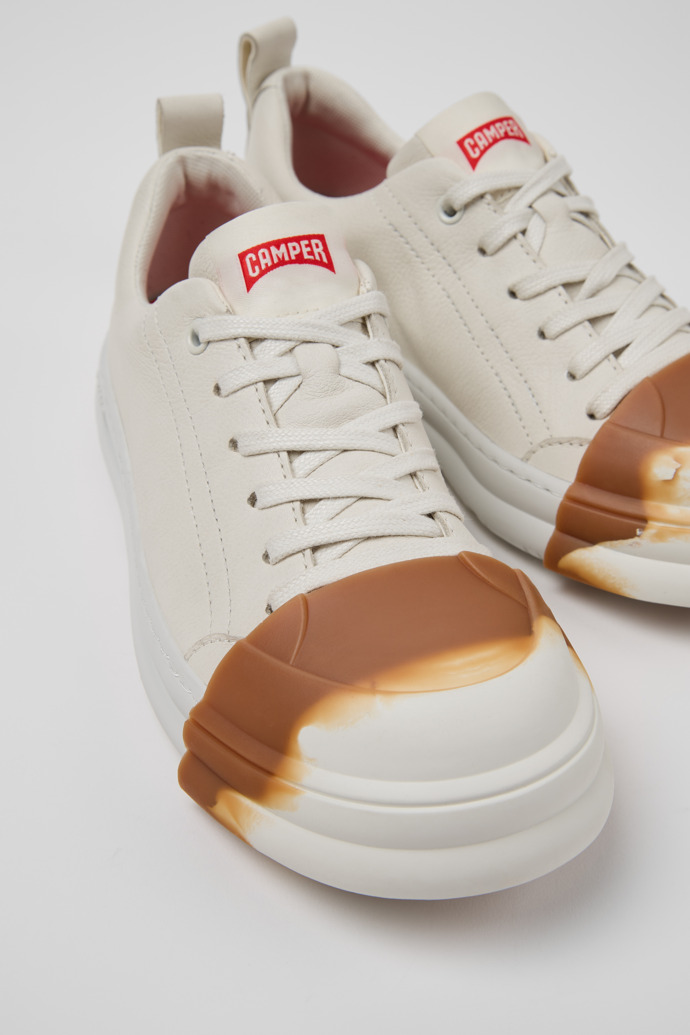 Camper Junction Runner - Zapatillas blancas de piel para mujer.