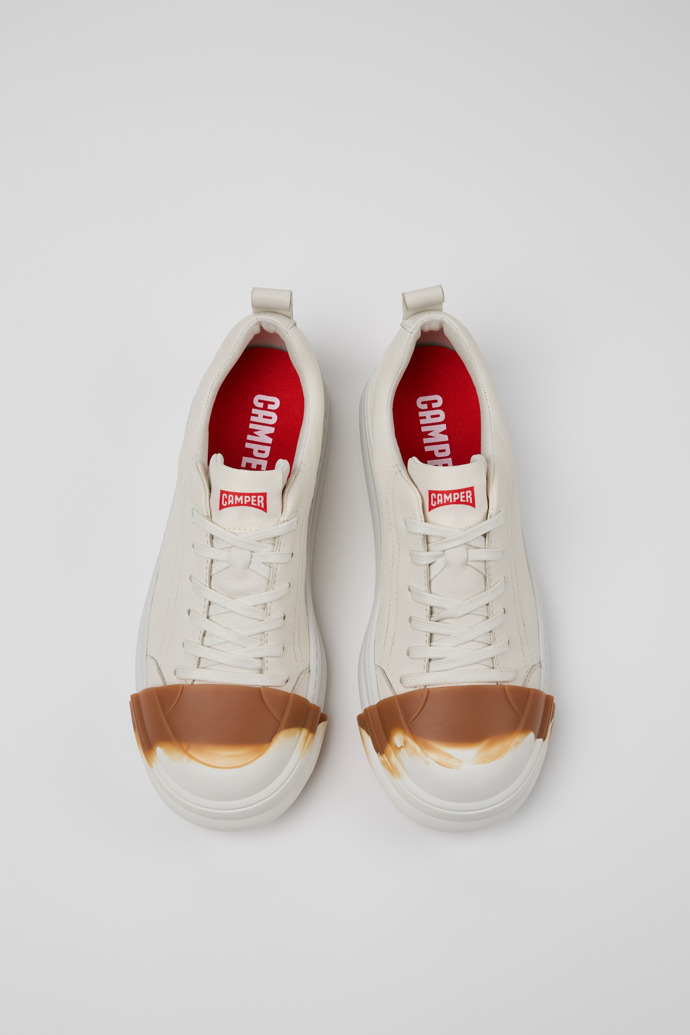 Camper Junction Runner - Zapatillas blancas de piel para mujer.