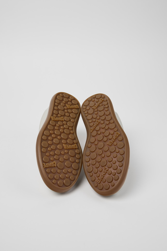 Camper Pelotas Soller - Zapatillas de piel blanca para mujer.