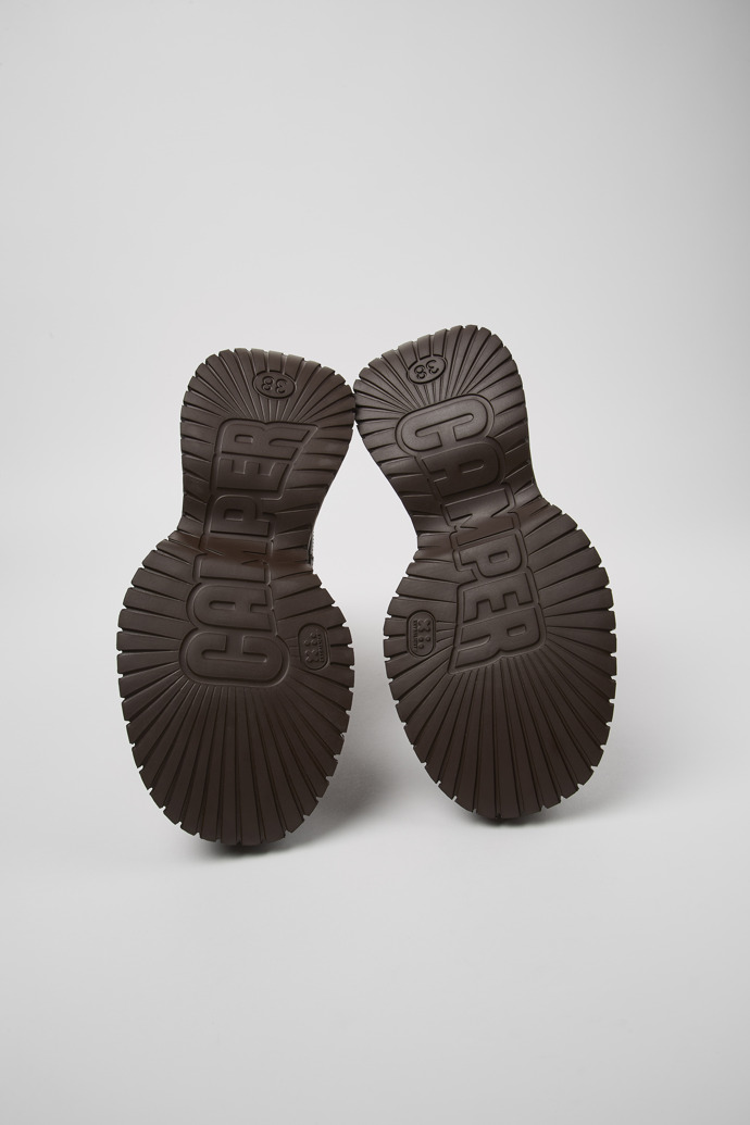 Camper BCN - Bota Chelsea de piel marrón para mujer