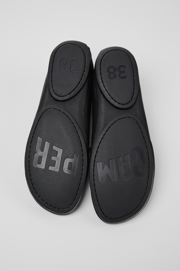 Camper Right Nina - Bailarinas de piel negras para mujer.