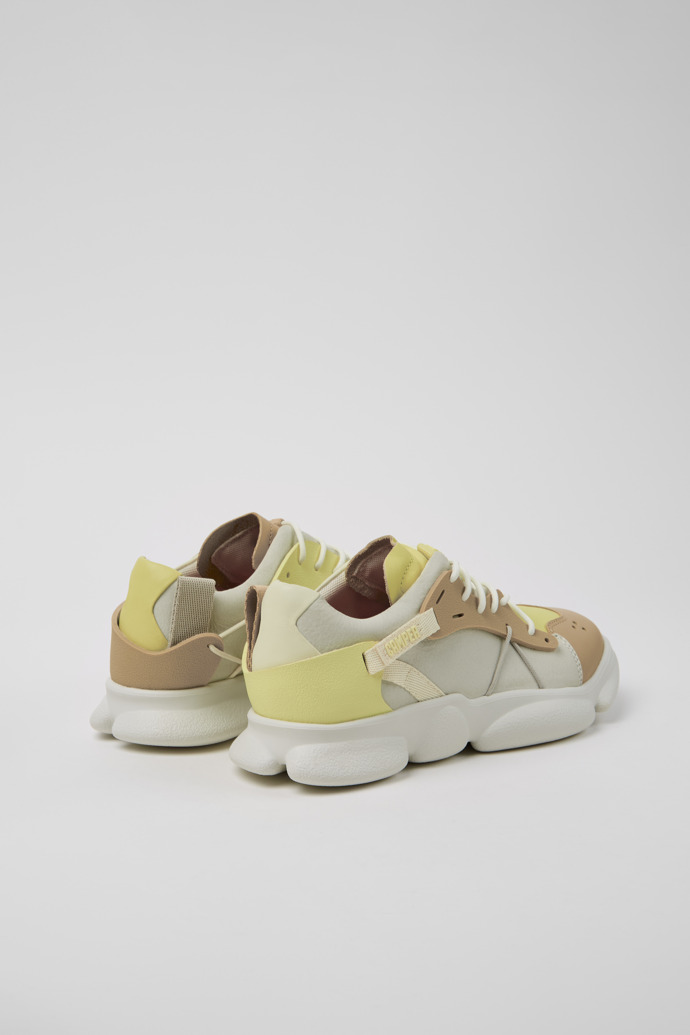 Camper Twins - Zapatillas multicolor para mujer de piel y textil.