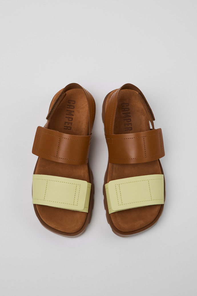 Camper Brutus Sandal - Sandalias de piel multicolor para mujer.