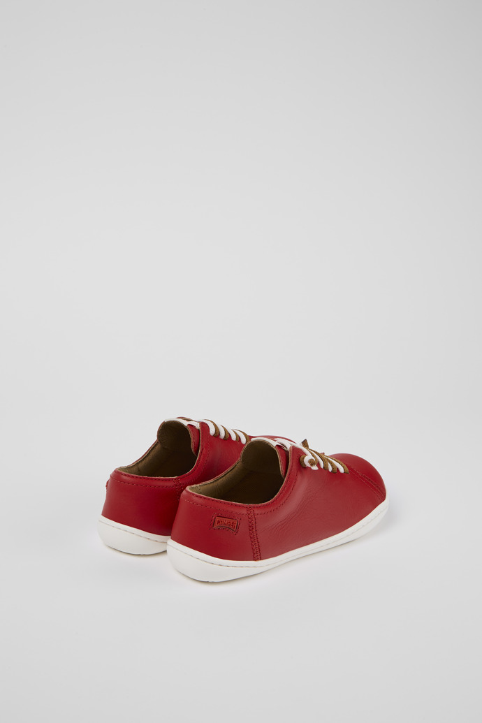 Camper Peu - Zapato infantil rojo de piel.