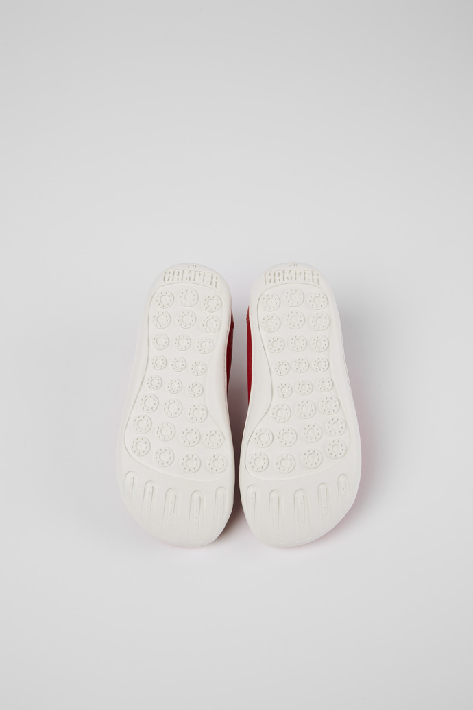 Camper Peu - Zapato infantil rojo de piel.