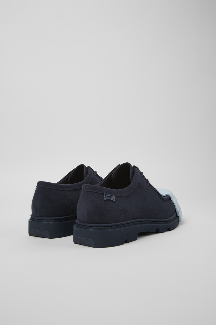 Camper Junction - Zapato de piel nobuk azul para hombre