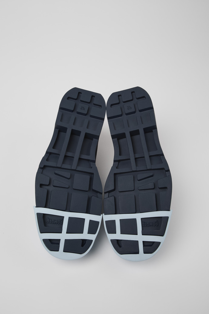 Camper Junction - Zapato de piel nobuk azul para hombre