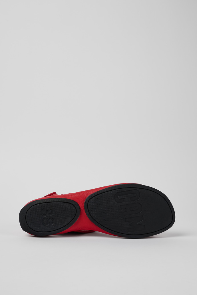 Camper Right - Sandalias rojas de piel para mujer.