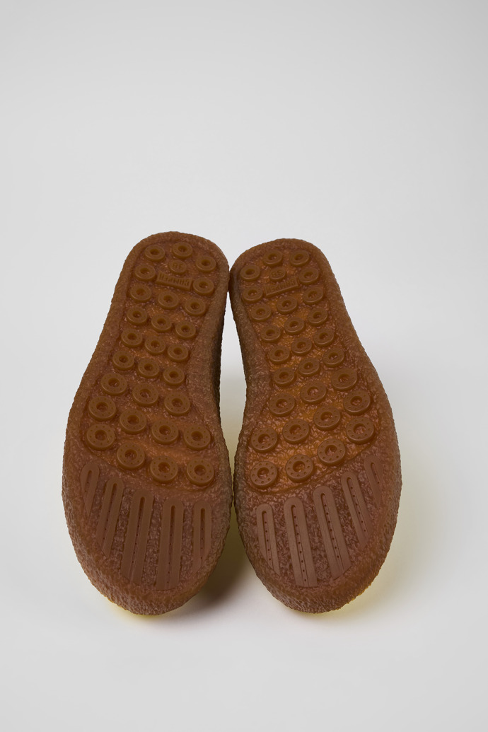 Camper Peu Terreno - Zapatillas amarillas de piel para mujer