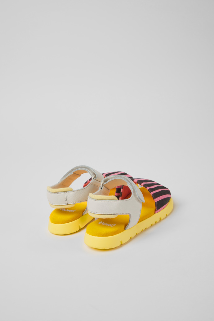 Camper Oruga - Sandalias multicolor de piel y textil para niños