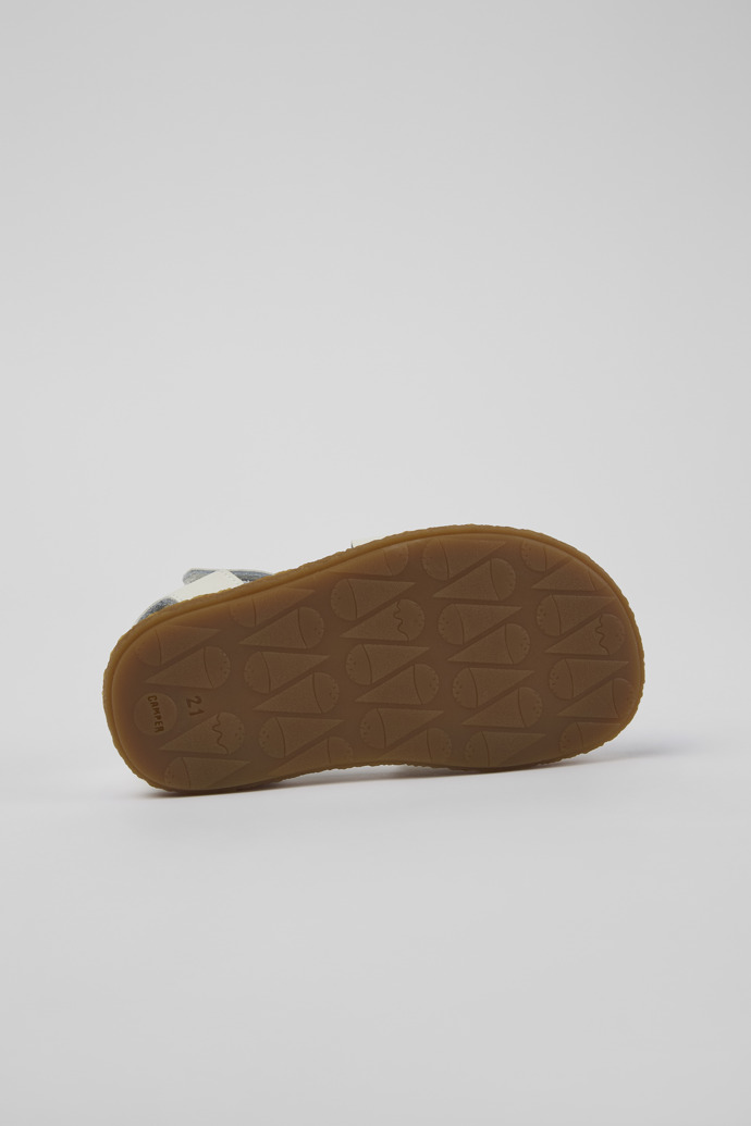 Camper Twins - Sandalias blancas de piel con doble tira