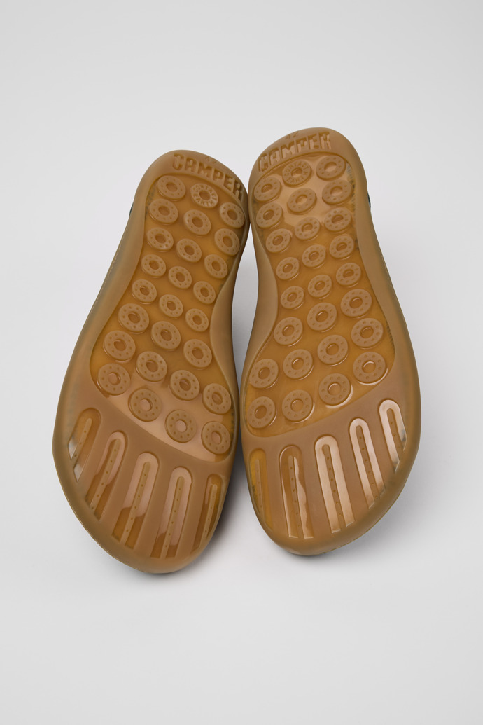 Camper Peu - Zapato de piel verde para hombre.