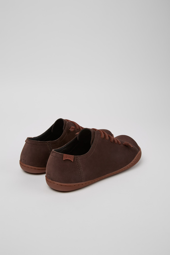 Camper Peu - Zapatos marrones de nobuk para mujer