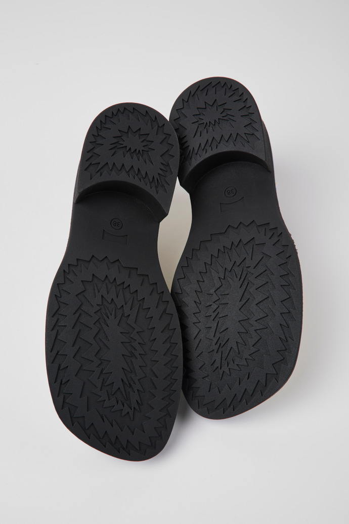 Camper Taylor - Mocasín blanco y azul de piel para mujer