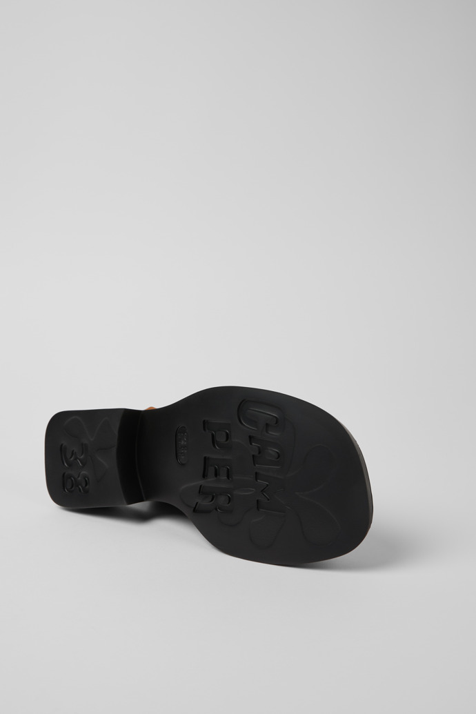 Camper Dana - Mocasines marrones de piel nobuk para mujer.