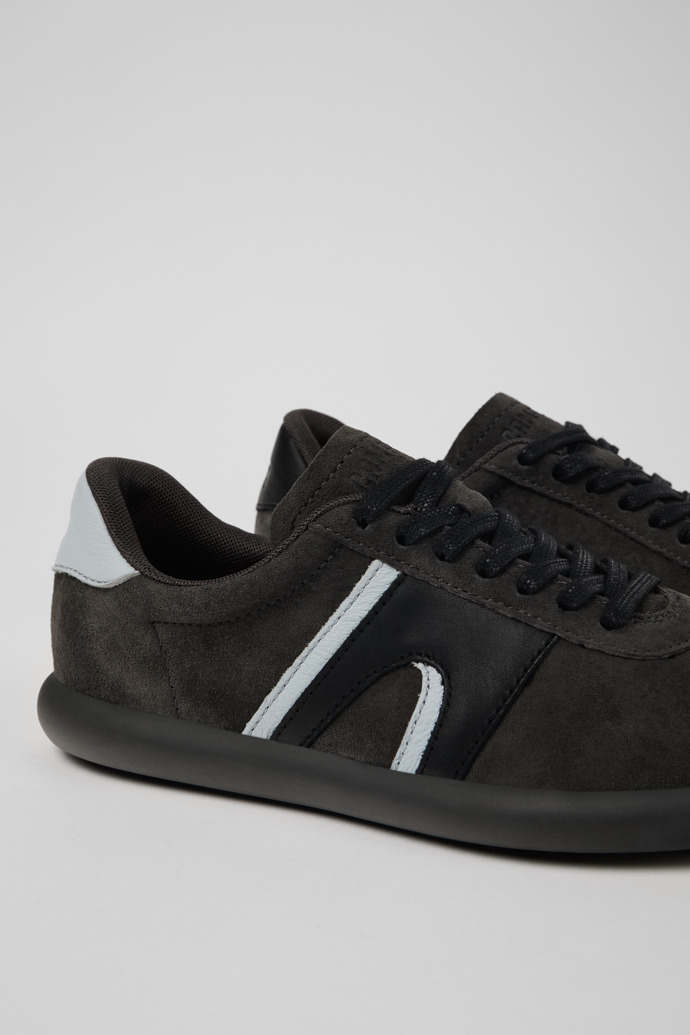 Camper Twins - Zapatillas grises-marrones de nobuk/piel para mujer