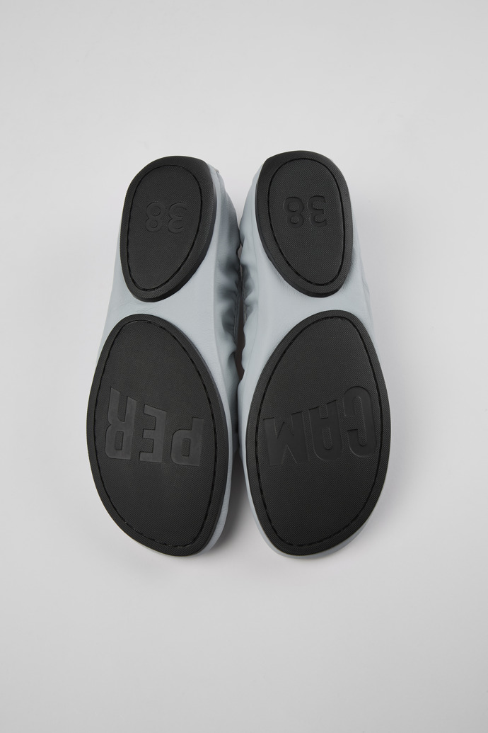 Camper Right - Bailarinas grises de piel para mujer