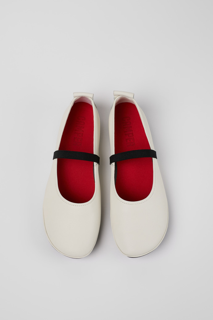 Camper Right - Mary Jane de piel blanca para mujer.