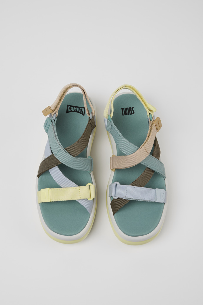 Camper Twins - Sandalias multicolor de PET reciclado para mujer.