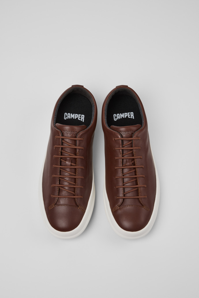 Camper Chasis Sport - Zapato de piel marrón para hombre.