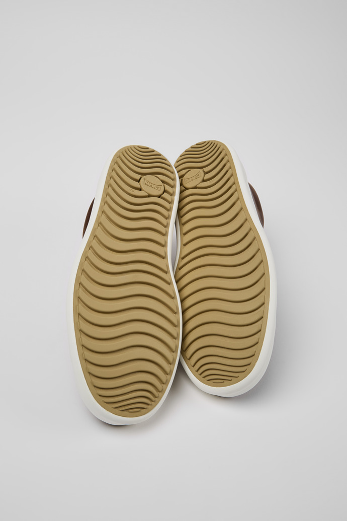 Camper Chasis Sport - Zapato de piel marrón para hombre.