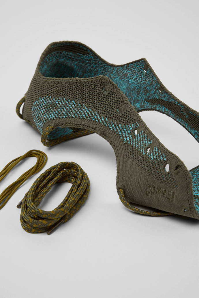Camper ROKU Shoe Uppers - Parte superior verde y azul (2 piezas) para el zapato derecho e izquierdo.