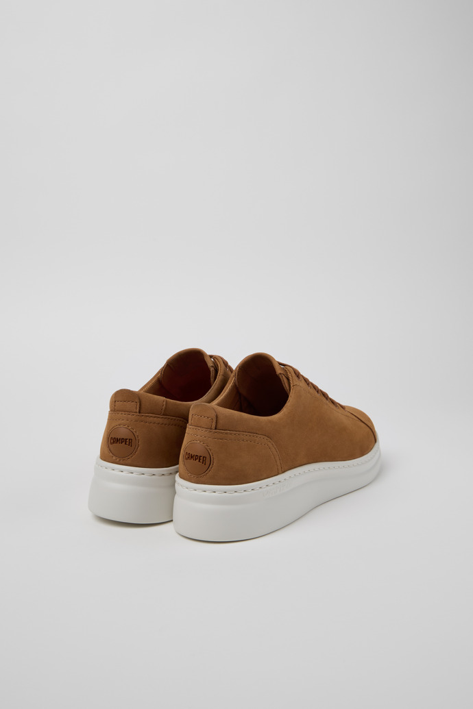 Camper Runner Up - Zapatillas marrones de piel nobuk para mujer.