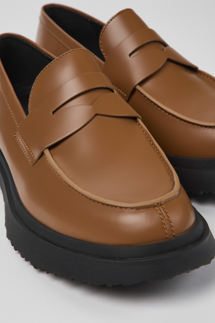 Camper Walden - Mocasín marrón de piel para hombre