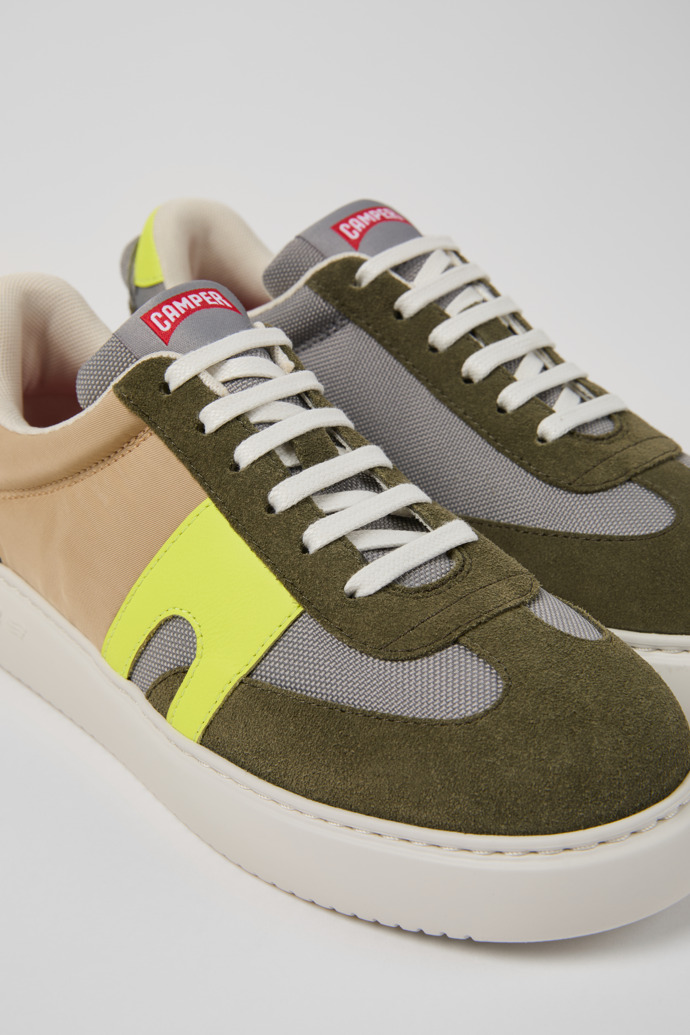 Camper Runner K21 Sorona - Zapatillas multicolor para mujer fabricadas con PET reciclado y nobuk.