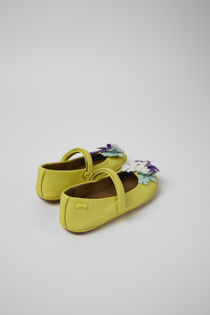 Camper Twins - Zapatilla Mary Jane de piel amarilla