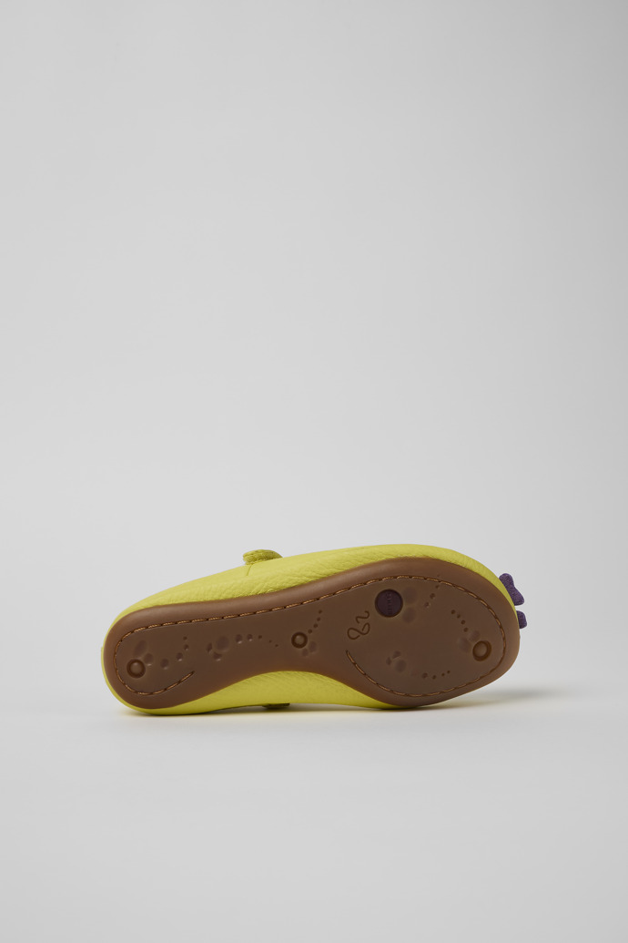Camper Twins - Zapatilla Mary Jane de piel amarilla