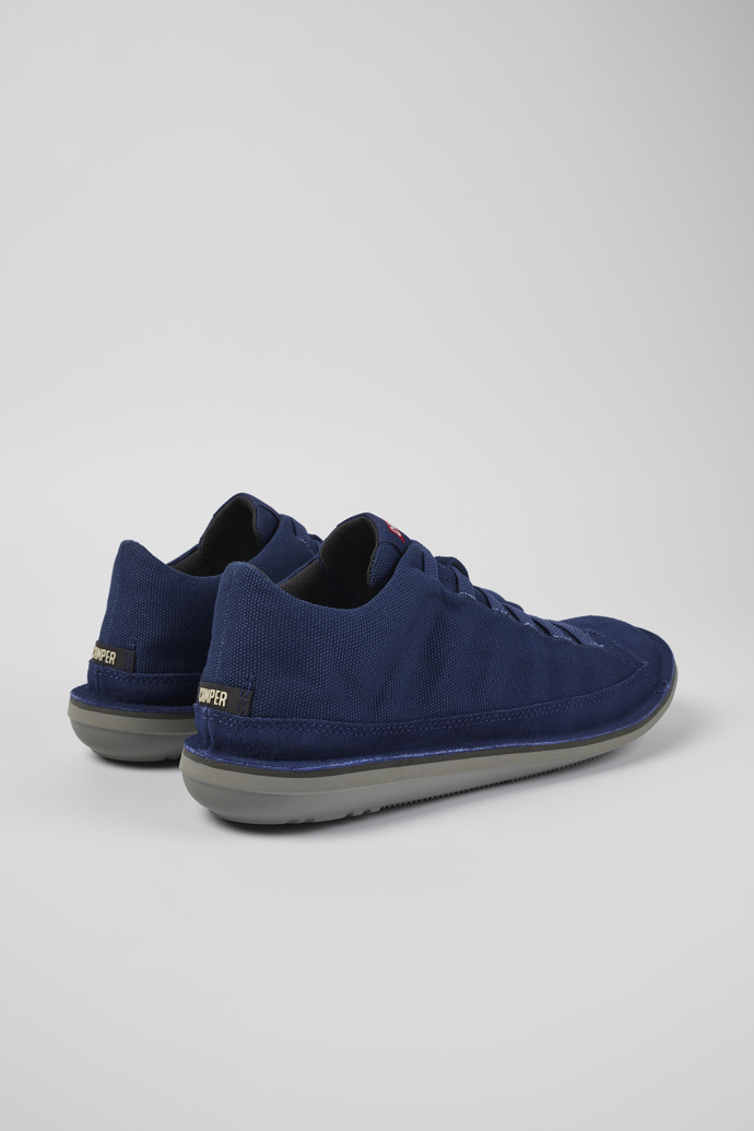 Camper Beetle - Botas de baloncesto azules para hombre de textil/nobuk