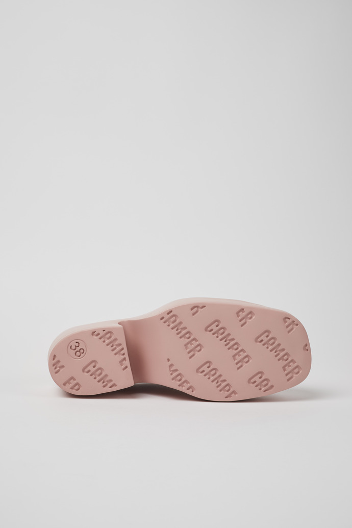 Camper Billie - Zuecos rosas de piel para mujer