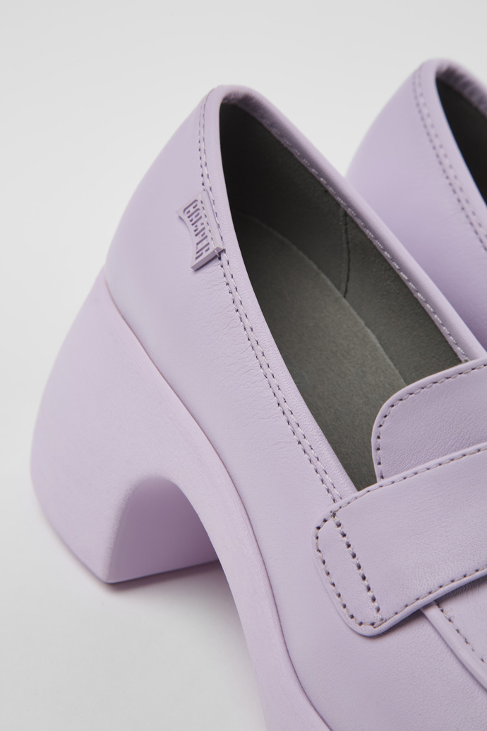 Camper Thelma - Mocasines de piel gris para mujer