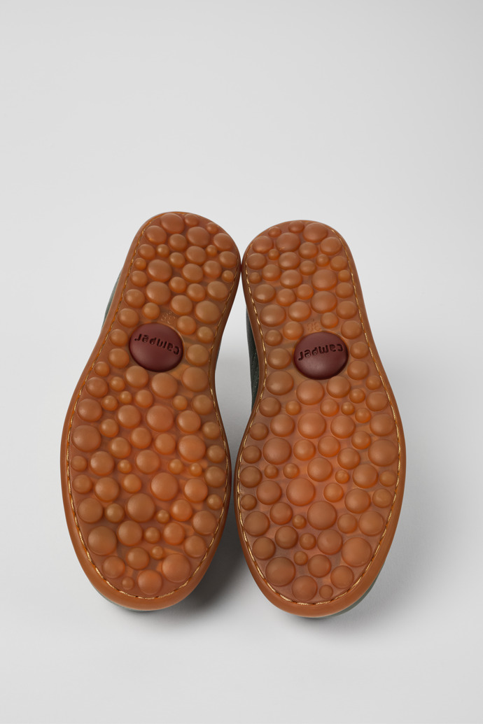 Camper Pelotas - Zapatos verdes de piel de curtido vegetal para mujer