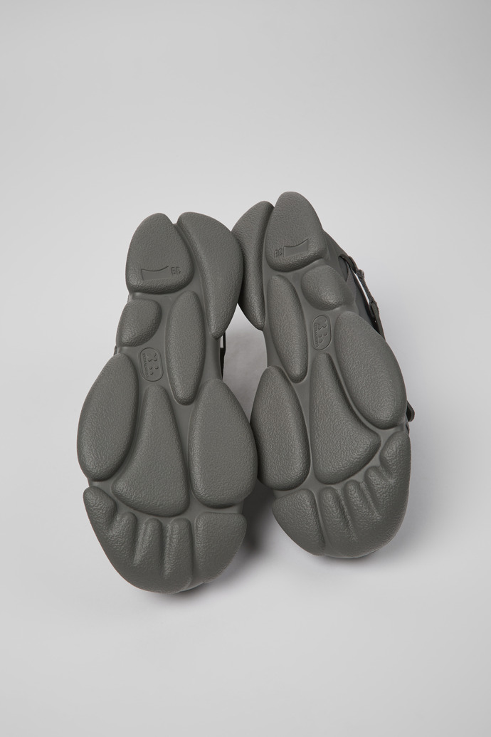 Camper Karst - Zapatillas grises para mujer de textil y piel