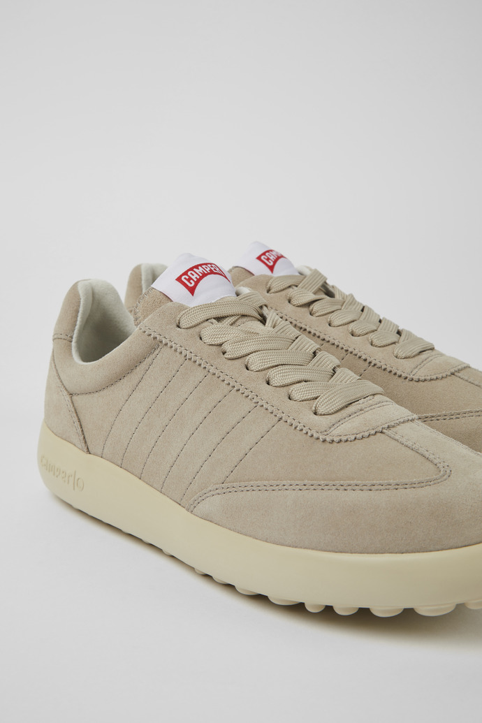Camper Pelotas XLF - Zapatillas de nobuk beige para mujer.