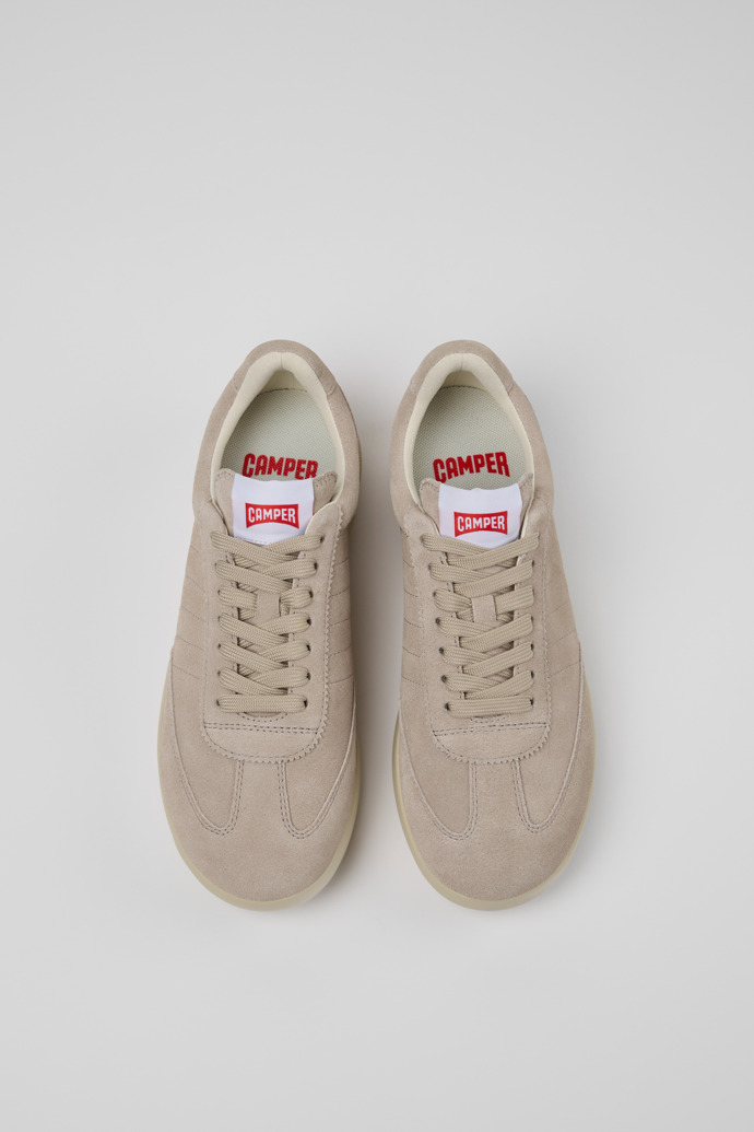 Camper Pelotas XLF - Zapatillas de nobuk beige para mujer.