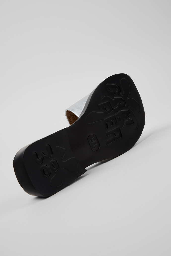 Camper Dana - Sandalias grises de piel para mujer.