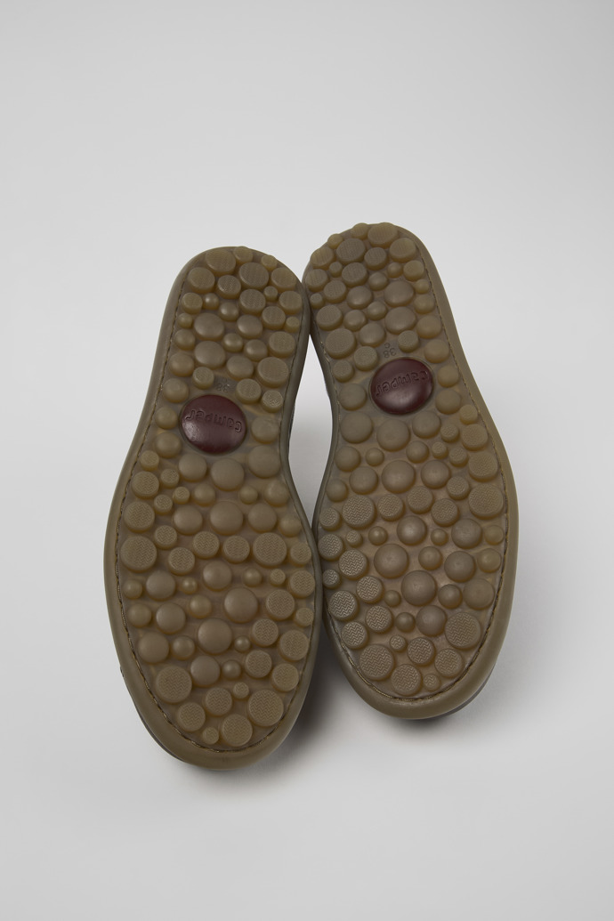 Camper Pelotas - Zapatillas marrones de piel para mujer.