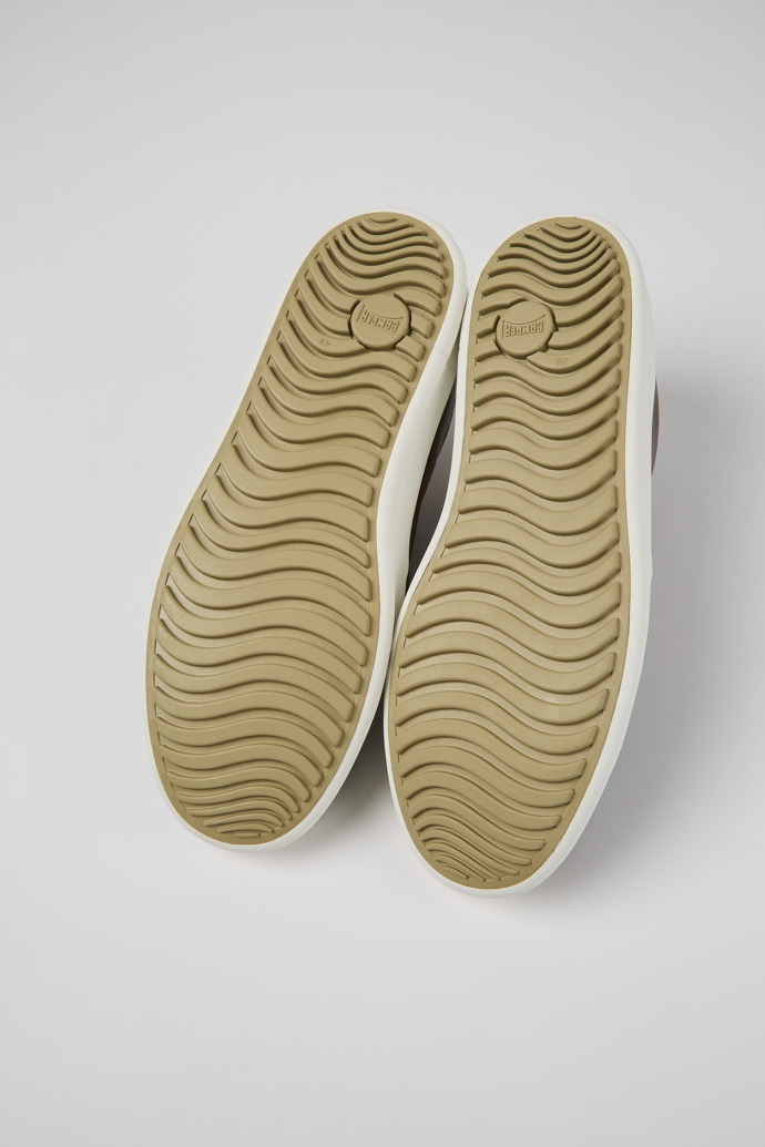 Camper Chasis - Zapatos de piel marrón para hombre