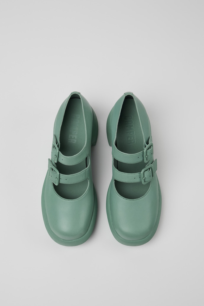 Camper Thelma - Zapatos verdes de piel para mujer
