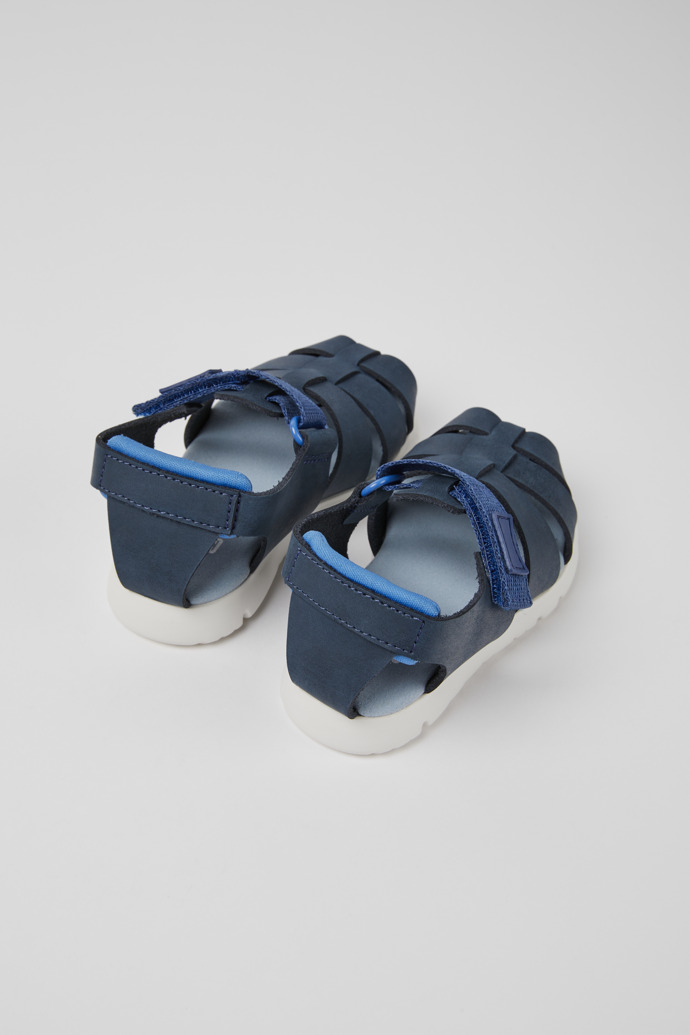 Camper Oruga - Sandalias azules de piel y nobuk