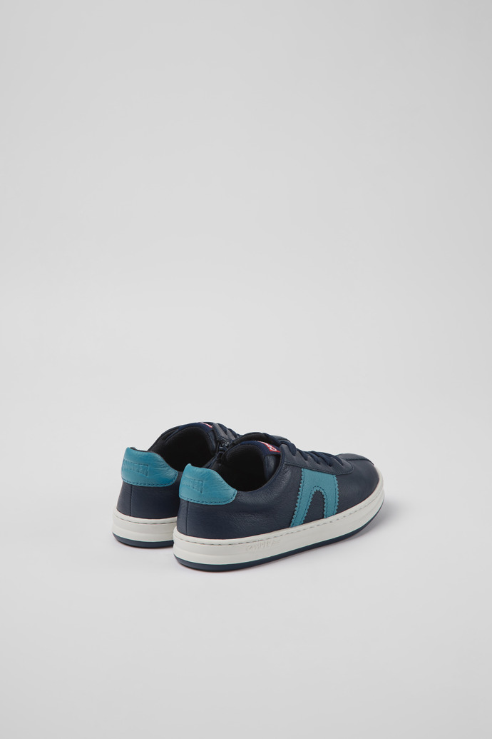 Camper Runner - Zapatillas de piel azul oscuro para niños