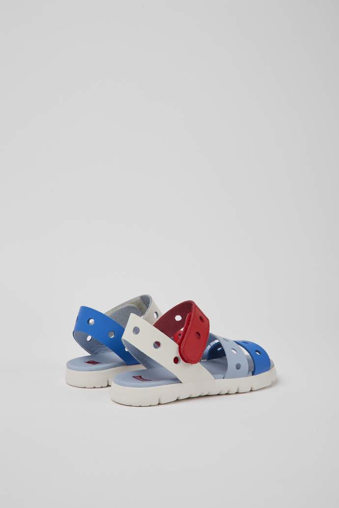 Camper Twins - Sandalias infantiles de piel multicolor.