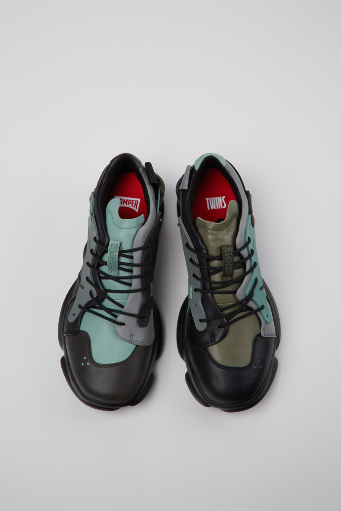 Camper Twins - Zapatillas multicolor para hombre de piel y textil.