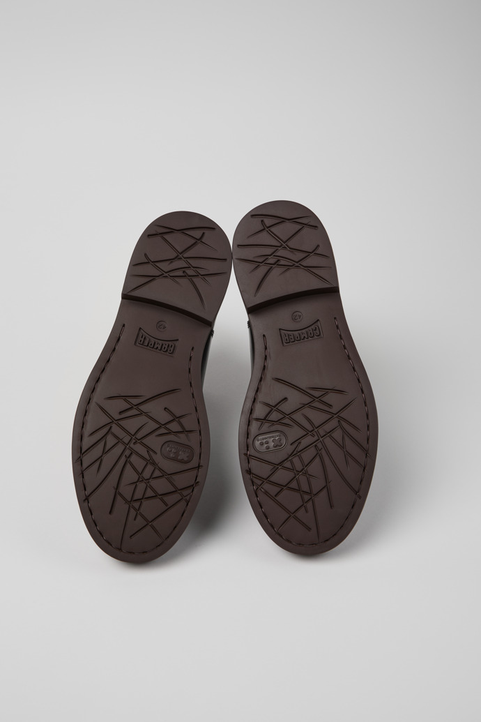 Camper Dean - Botines de piel para hombre en marrón.